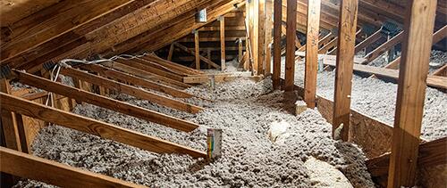 insulation in an attic