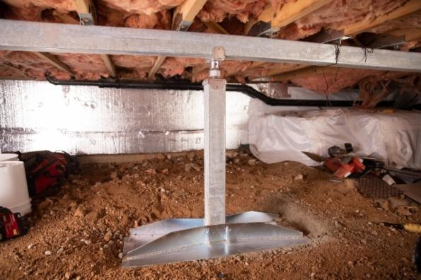 Crawlspace Structural Support Jacks Installed In Li Crawl Space Jack Posts Installed In Brookhaven Oyster Bay Islip