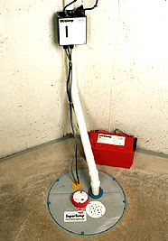 battery backup sump pump system