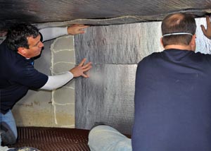 Foam insulation for a crawl space insulation job