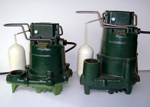 Cast-iron Zoeller sump pump systems