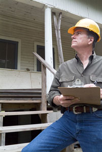 basement contractor inspecting a home in British Columbia