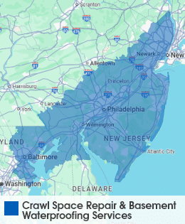 Quality 1st Basement Systems Gutter Guards, Crawl Space Repair & Basement Waterproofing Service Area