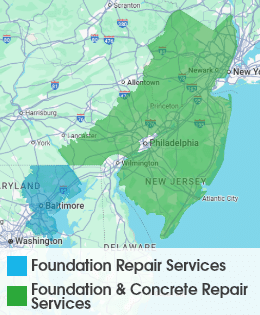 Quality 1st Basement Systems Foundation & Concrete Repair Service Area
