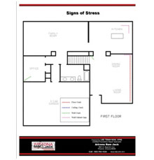 Foundation repair floorplan Catalina, Marana, Tortolita, Sahuarita, Vail, Tanque Verde, Casas Adobes, Tucson Estates and the Drexel Heights Arizona