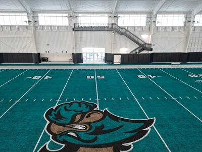 Spray foam applied to ceiling in commercial building