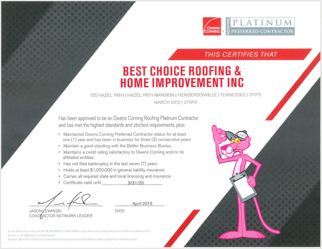 National Roofing Contractor Best Choice Roofing