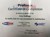 Profoam Certification