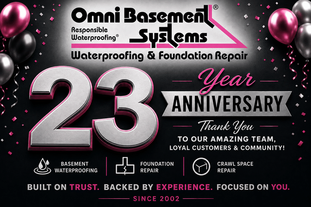 Omni Basement Systems is 23 Years old