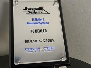 Basement Systems Total Sales Award