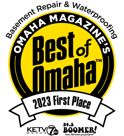 Best of Omaha 2023 - First Place Basement Repair & Waterproofing