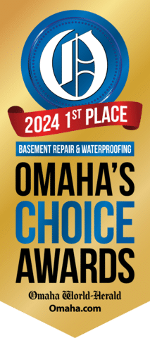 Omaha Choice Awards - First Place Basement Repair & Waterproofing