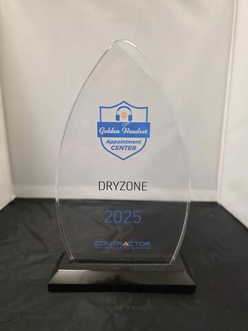 2025 DryZone Golden Headset Appointment Center Contractor Nation Award