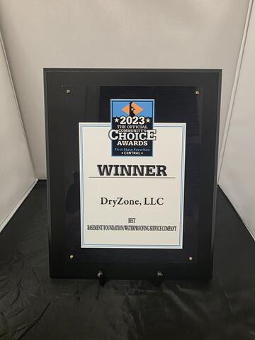 2023 Community Choice Award DryZone LLC Company Award