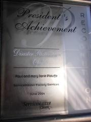 President’s Achievement 2004: Disaster Restoration Opal