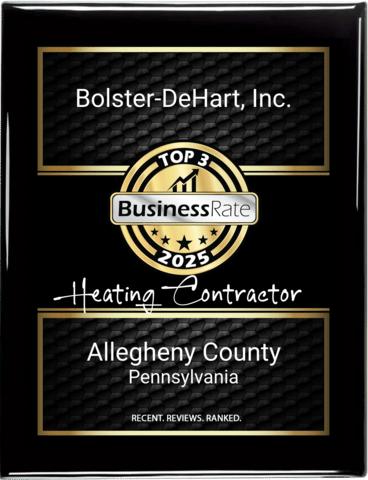  Business Rate - 2025 Award Top 3 Heating Contractor of Allegheny...