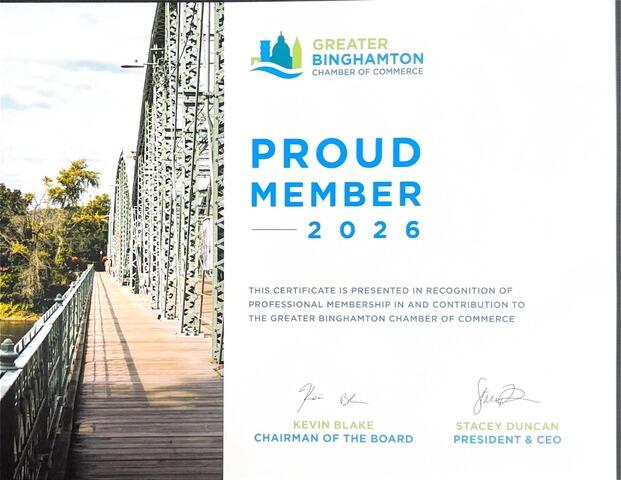 Greater Binghamton Chamber of Commerce - Member 2026