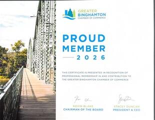Greater Binghamton Chamber of Commerce - Member 2026