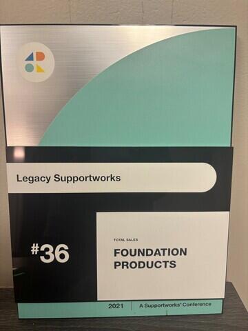 #36 Dealer in Foundation Products 2021 from Supportworks