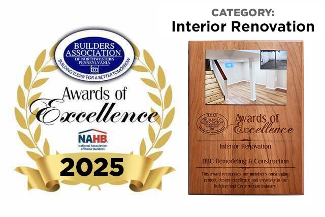 Builders Association of Northwestern Pennsylvania 2025 Award for Interior Renovation