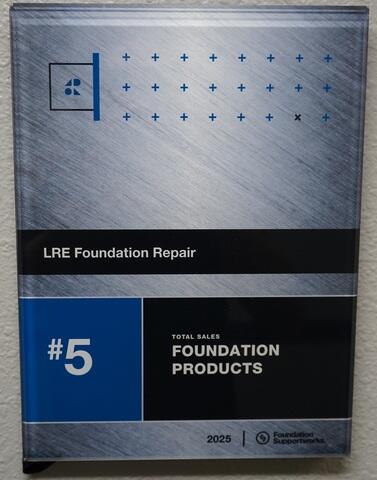 LRE Ranks #5 Dealer for Supportworks Foundation Products