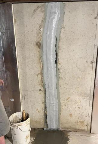 Sealing a Wall Crack in Gansevoort, NY - After Photo