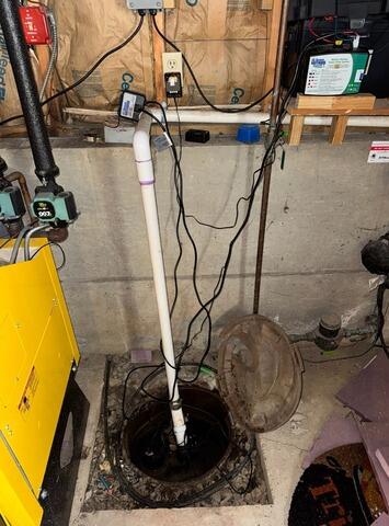 Sump Pump Upgrade in Athens, NY - Before Photo