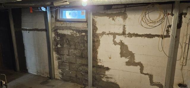 PowerBrace Installation For Foundation Support in South Glens Falls, NY - After Photo