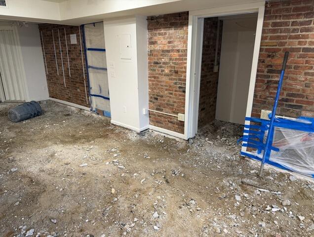Waterproofing a Shop in Lenox, MA - Before Photo