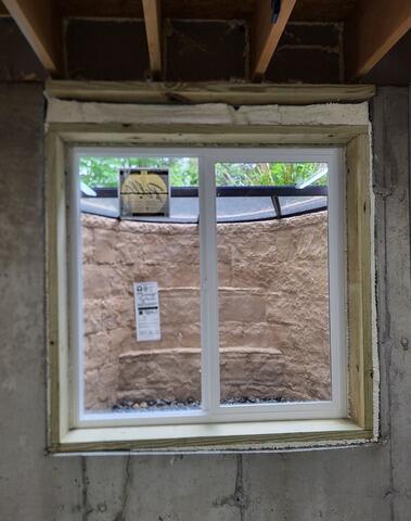 Egress Window Installation in Queensbury, NY - After Photo