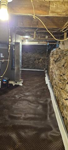 Dir Floor Basement Waterproofing in Halfmoon, NY - After Photo