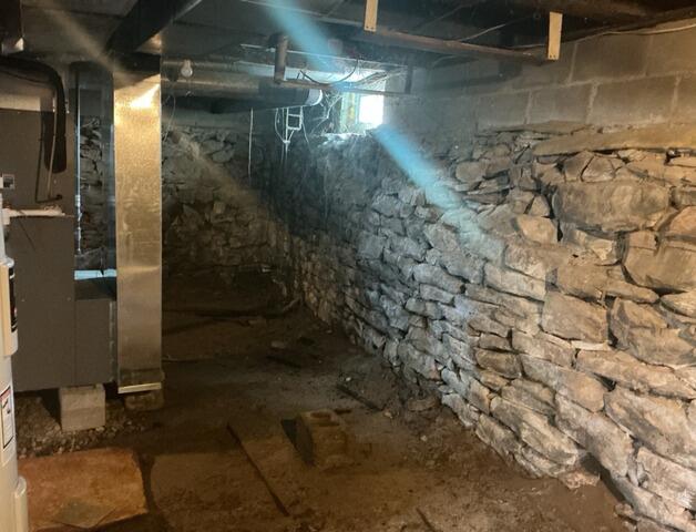Dir Floor Basement Waterproofing in Halfmoon, NY - Before Photo