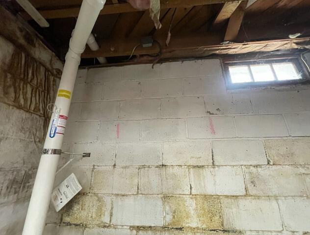 Basement Foundation Repair in Maryland, NY - Before Photo