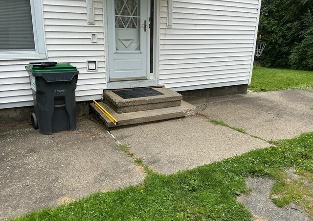 Sidewalk Repair in Stillwater, NY - Before Photo