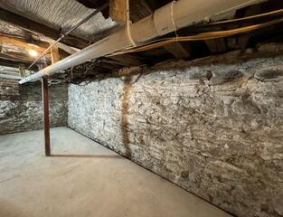 EverBrace to Repair a Fieldstone Basement in Cooperstown, NY