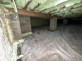 Supporting Damp and Sagging Floors in a Crawlspace in Roxbury, NY