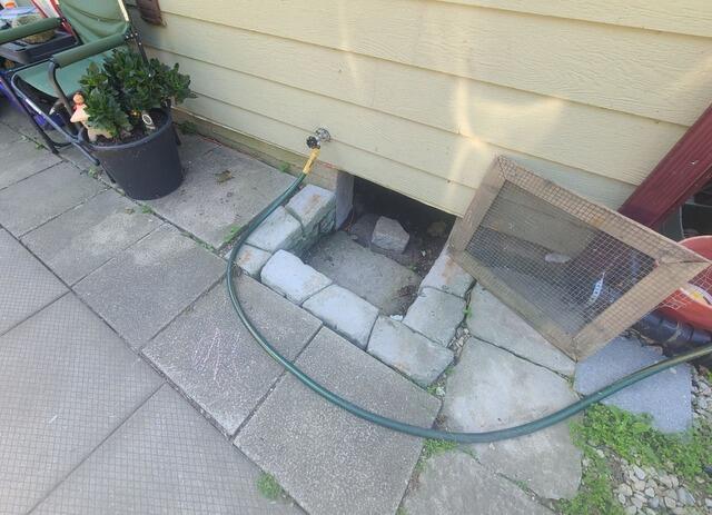 Crawl Space Access - Merlin, ON - Before Photo