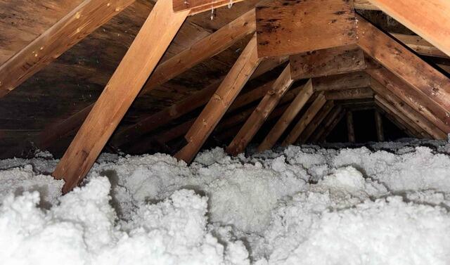 Attic Insulation Repair in London, ON - Before Photo