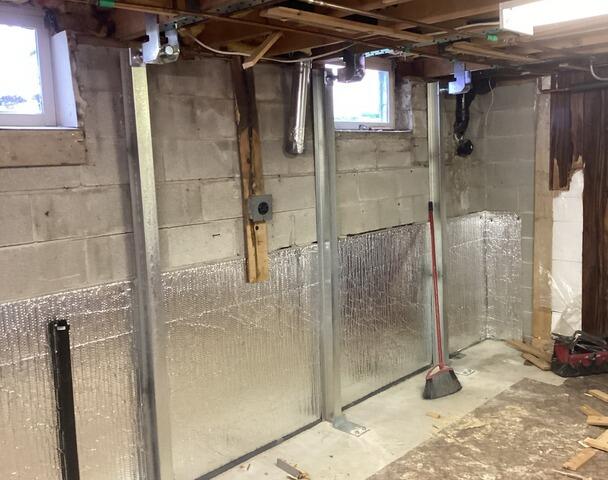 Buckling Block Foundation Wall Repair in Amherstburg, ON - After Photo