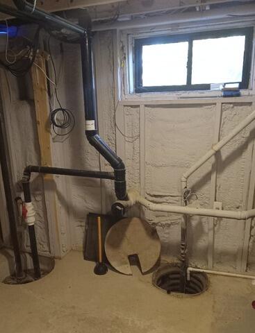 Radon Gas Mitigation Design in Blenheim, ON - Before Photo