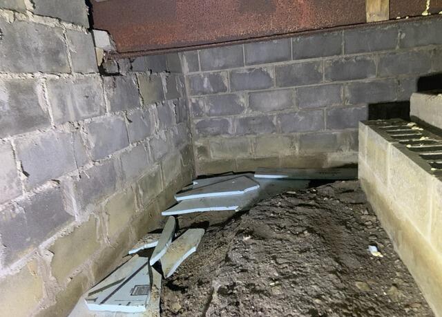 Crawl Space Repair in Bright's Grove, ON - Before Photo