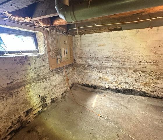 Wet Basement Repair in London, ON - Before Photo