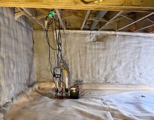 Sump Pump in the Crawl Space - Dresden, ON