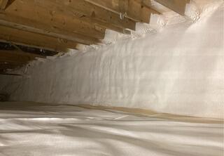 Spray Foam Insulation added to a Crawl Space -  Mooretown, ON