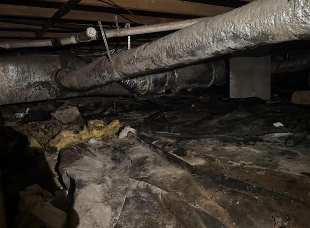 Vapor Barrier Replacement in Natchez, MS - Before Photo