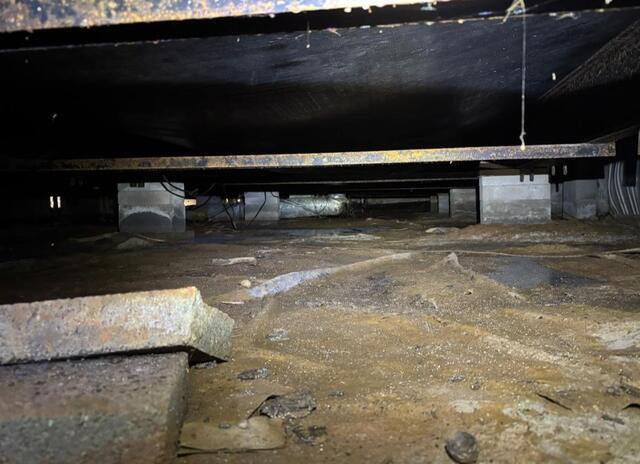 Damp Crawl Space in Florence, MS - Before Photo