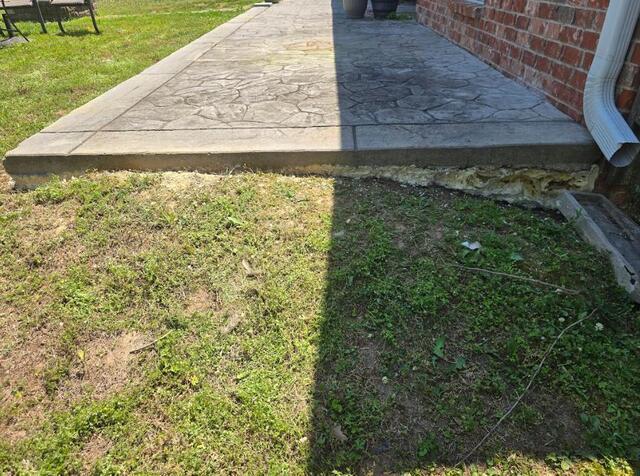 Fixing Back Patio Erosion in Pearl, MS - After Photo