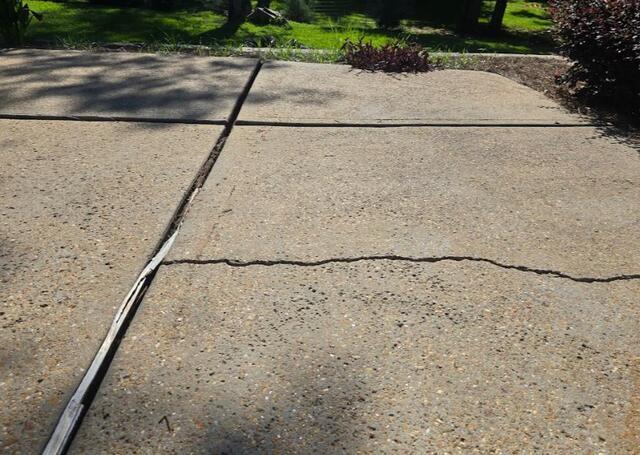 Cracking Concrete in Crosby, MS - Before Photo