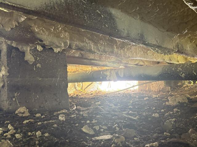 Crawl space encapsulation in Baton Rouge, LA - Before Photo