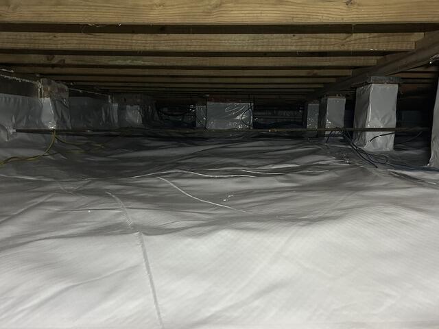 Moisture in crawl space in Jackson, MS - After Photo